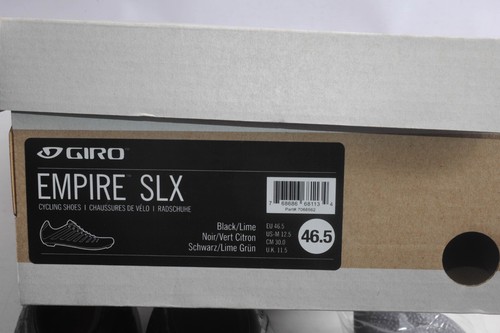 Giro Empire SLX Cycling Shoes Black / Lime Size 46.5 (11.5uk) - Picture 7 of 7