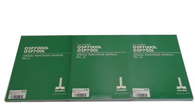 OSP700L - OSP7000L Okuma Special Functions Manual No.1-3  3815-E, 3816-E, 3817-E