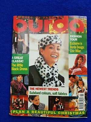Vintage BURDA Fashion Home Cookery Magazine SEWING Patterns NEW UNCUT 11 /1997