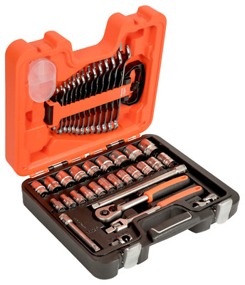 Bahco S400 40 Stück 1/2 Zoll Antrieb metrisch Sechskant Steckschlüssel & Kombinationsschlüssel Set