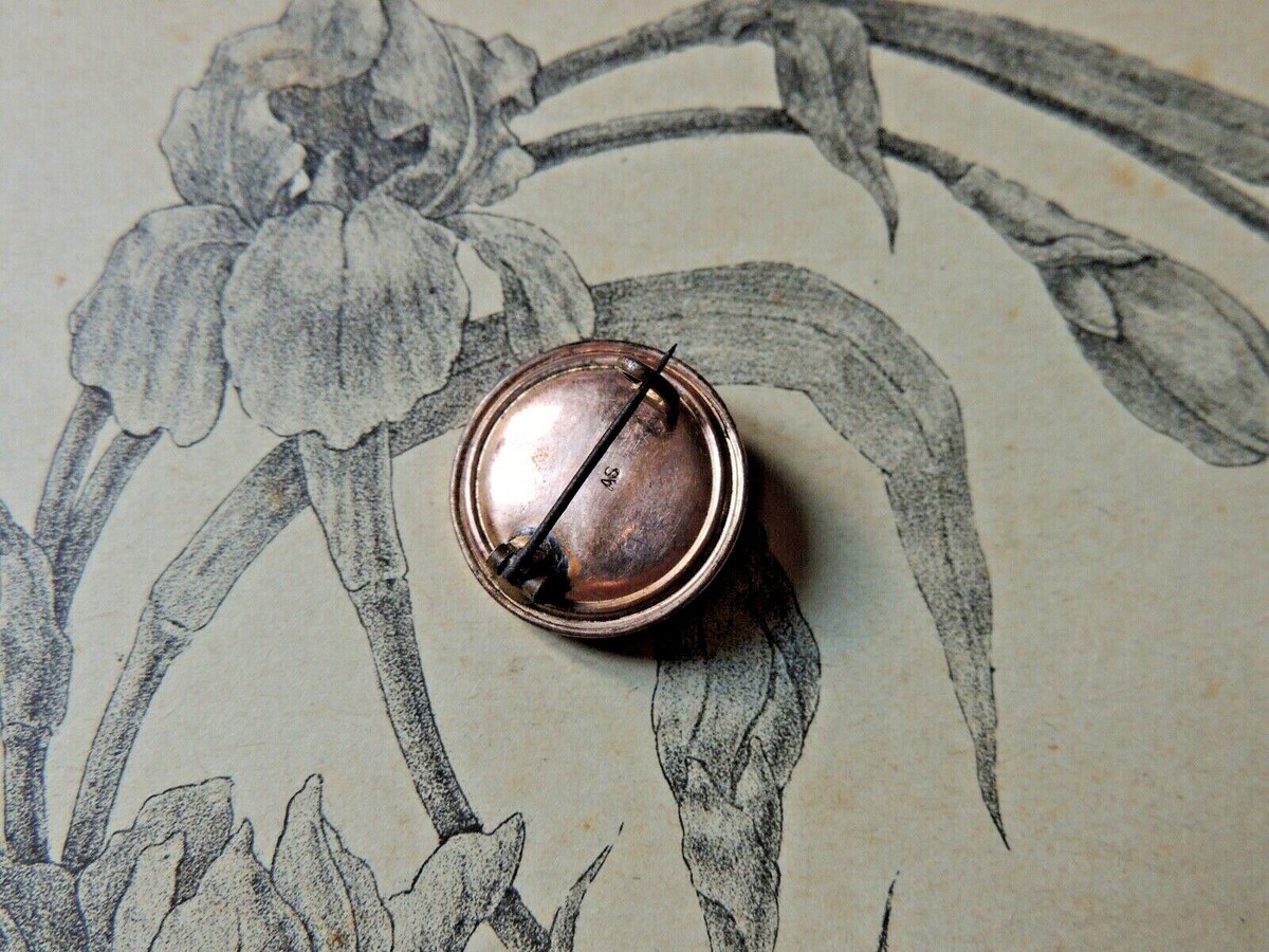 Broche Ancienne En Métal Rose - Vers 1900, Style Art Nouveau, Bijou Vintage
