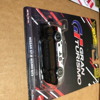 Hot Wheels Gran Turismo ・Nismo GTR3台セット Hot Wheels Premium Nissan GT-R Nismo GT3 Diecast Car, White, 2.875