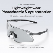 ROCKBROS Cycling Sunglasses Photochromic Hiking Outdoor Sports Glasses UV400
