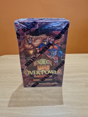 marvel overpower booster box 1995 Fleer CCG Lethal Allies Starter Deck This starter deck is perfect for new and experienced OverPower players alike Marvel Overpower Card Game Monumental