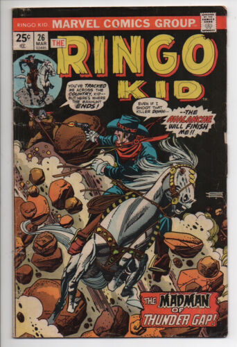 The Ringo Kid 26 Marvel Comic Book 1975 Vintage Western Madman Of Thunder Gap - Picture 1 of 2