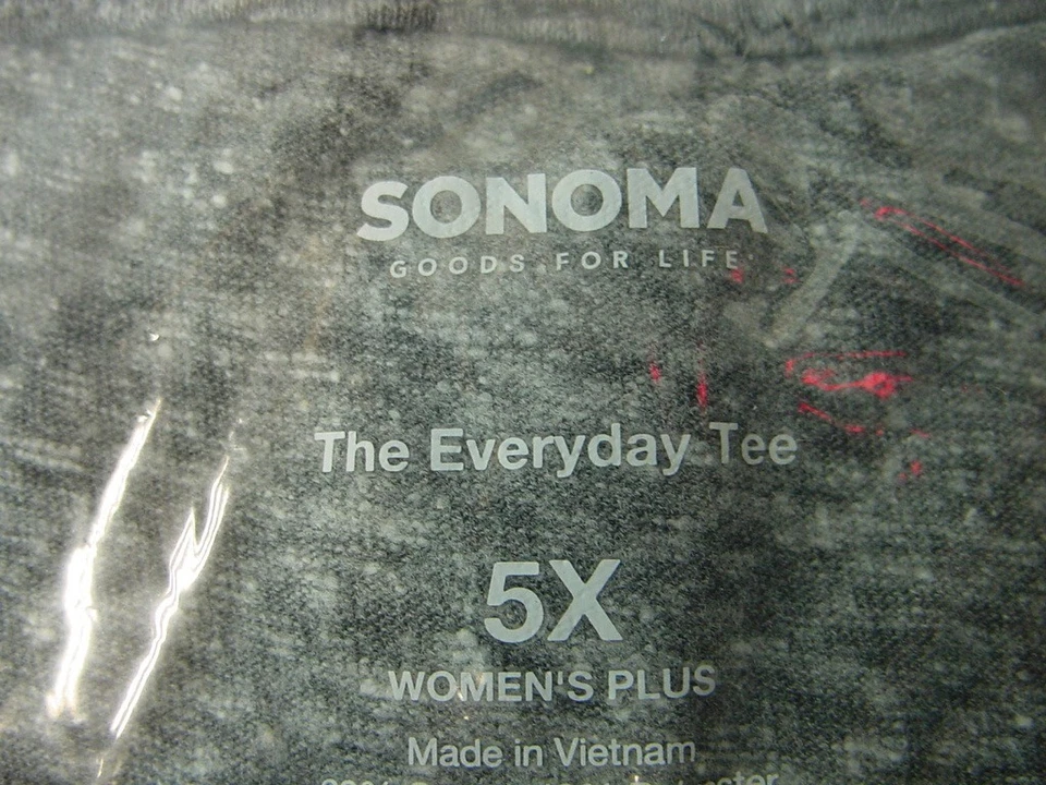 Nova com etiquetas - camiseta Kohl's Sonoma gola V manga longa diária - feminina tamanho 5X - Imagem 4 de 4