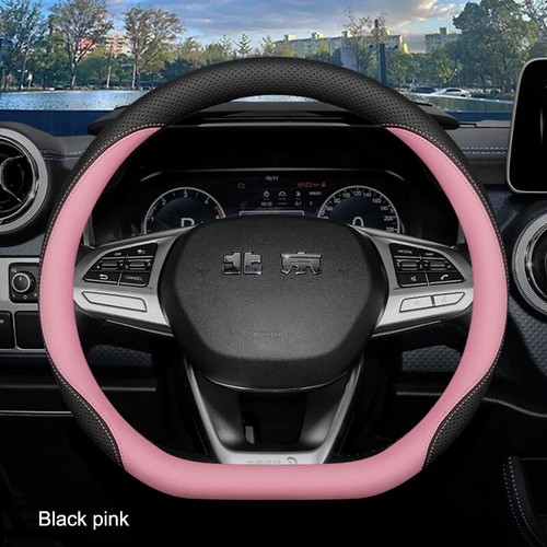 Nappa Leather 37-38CM Car Steering Wheel Cover Wrap for Beijing Baic BJ40 BJ80 - Picture 12 of 13