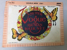 VINTAGE SUPER VOGUE HUMAN HAIR NET BLONDE NEW IN PACKAGE