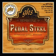 GHS ST-C6 Stainless Steel Pedal Steel Strings; C6 Tuning