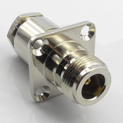 TETRACOM N Type Chassis Socket for LMR240 RG8X Mini8 Female Bulkhead Cable Clamp RG8-x