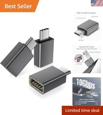3-Pack USB C to USB A Adapter - 10Gbps Data Transfer, Universal Compatibility