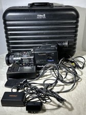 Sony Handycam PRO CCD-VP Video 8 Camera Recorder W/ Hard Case Cords AS IS READ
