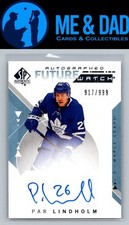 2018-19 Future Watch Autograph #229 Par Lindholm /999
