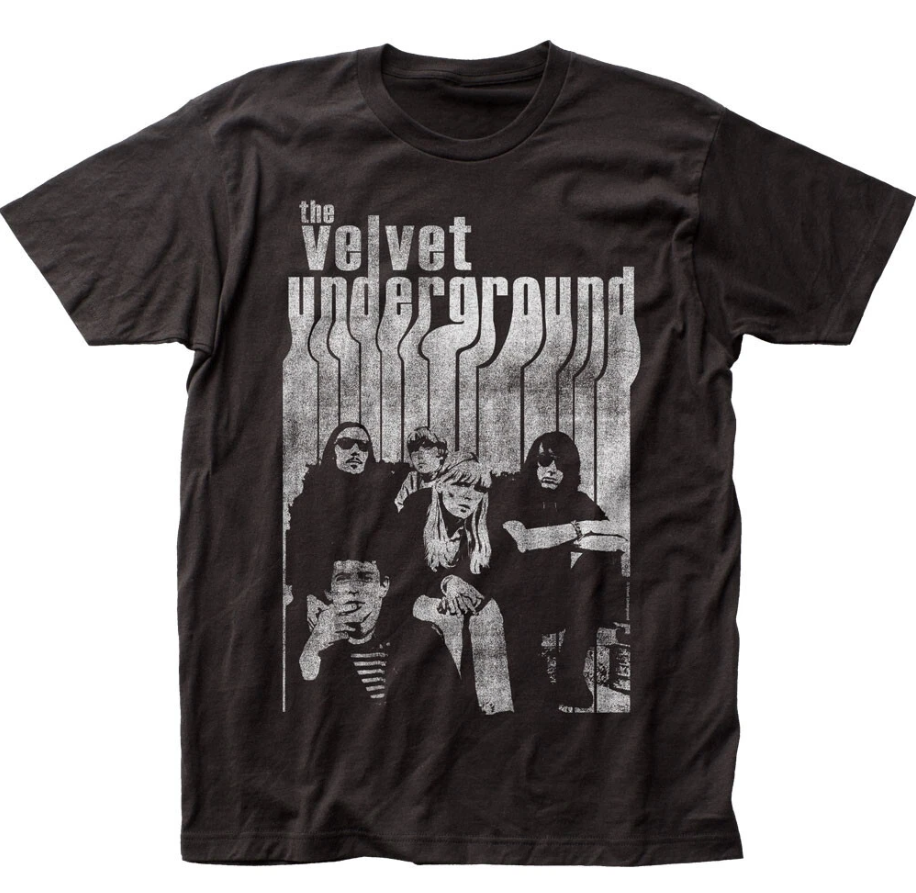 Velvet Underground Band With Nico Mens T Shirt Rock And Roll Music Classic Black