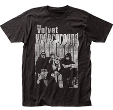 Velvet Underground Band With Nico Mens T Shirt Rock And Roll Music Classic Black