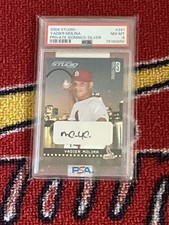 2004 Donruss Studio Silver Signings Yadier Molina RC #007/100