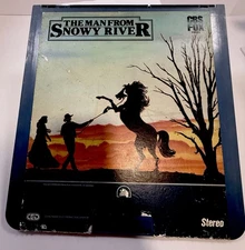 The Man from Snowy River (1982) CED Video Disc RCA CBS FOX Vintage Cowboy Classy