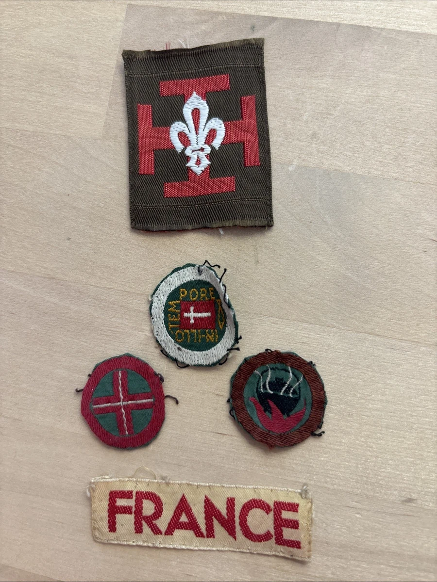 Insigne Scout Ancien - PROMESSE SCOUT FRANCE - Écusson Scoutisme Original