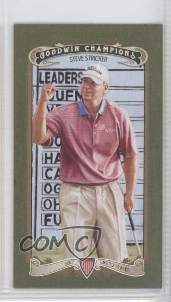 2012 Upper Deck Goodwin Champions Minis Green Lady Luck Back Steve Stricker 0f8