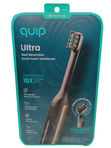 Quip Ultra Next Gen Smart Sonic Toothbrush w/case Eclipse Blk