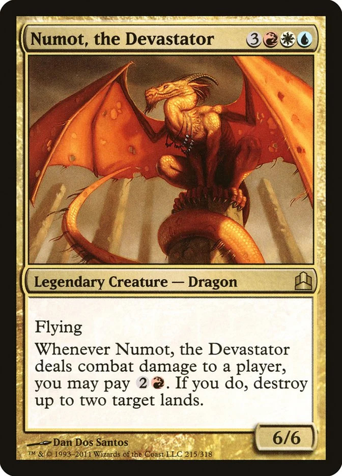 MTG Numot, the Devastator 215 LP Commander Rare
