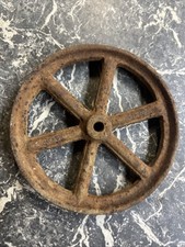 VINTAGE TOOL TOOLS PULLEY WHEEL BLOCK CAFE ART STEAMPUNK HOOK IRON METAL
