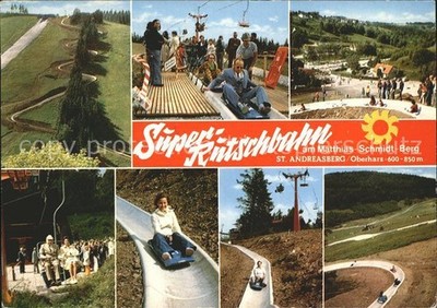 St Andreasberg Harz Super Rutschbahn am Matthias Schmidt Berg Teilansichten