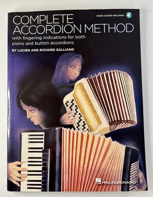 Complete Accordion Method Piano & Button By Lucien & Richard Galliano PB clean