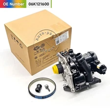 Genuine Audi A3 A4 A6 Q5 Q3 TT A5 A7 Upgraded Thermostat Water Pump Repair Kit