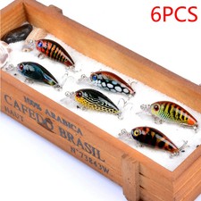 6pcs Floating Crankbaits Fishing Lures Set for Carp Bass Pike Trolling Minnow