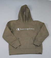 Champion Hoodie Boys Medium Green Good Pullov...