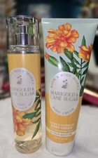 2 X BATH AND BODY WORKS MARIGOLD CANE SUGAR BODY MIST  CREAM 8 OZ EACH