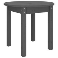 Couchtisch Grau Ø 45X40 Cm Massivholz Kiefer