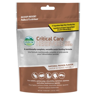 Critical Care Fine Grind for Small Herbivores 353 Ounce High Fiber Formula