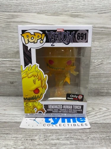 Funko Pop! Marvel Venomized Human Torch #691 Vinyl Figure GameStop Exclusive NIB
