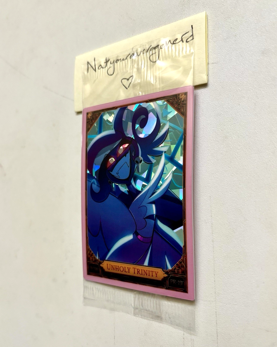 NEW 2025 Hazbin Hotel TCG Promo Card 19 UNHOLY TRINITY VEL Cracked