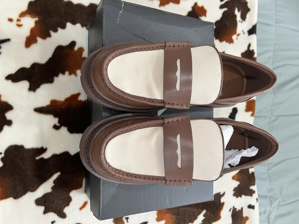 Coach Mott Driver Signature Loafers Mens 10.5D Brown Canvas Leather FG2983 Coach Men main image 2
