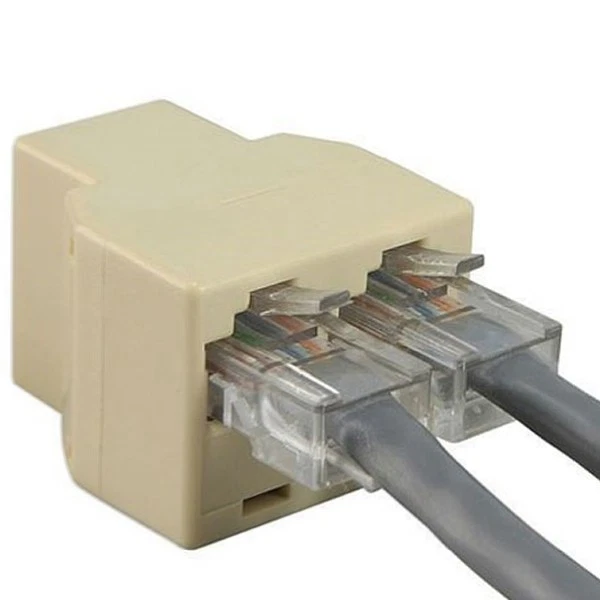 SDOPPIATORE RJ-45 SPLITTER DUPLICATORE RJ45 CAVO RETE INTERNET LAN 8 POLI ro - Immagine 2 di 4