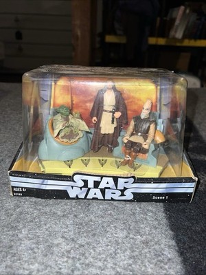 2004 STAR WARS Jedi High Council (Scene 1) Qui-Gon Jinn, Ki-Ad Mundi, Yoda