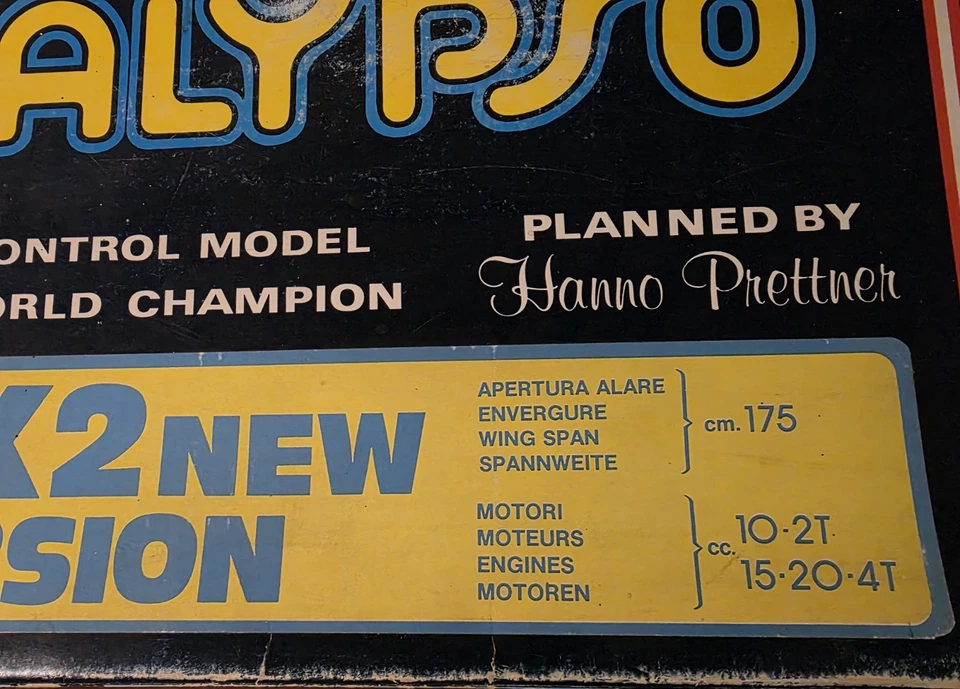 Aviomodelli Calypso RC Airplane Kit New Open Box - Image 3 of 4