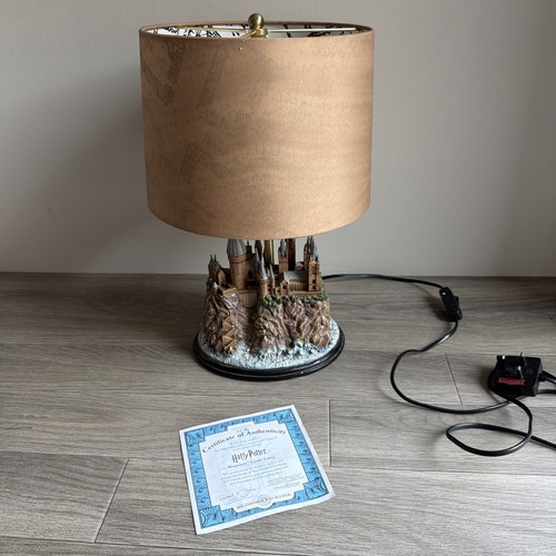 Bradford Exchange Harry Potter Hogwarts Castle Lamp Marauders Map Ltd Edition