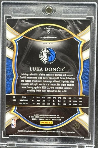 Luka Doncic RARE SELECT REFRACTOR INVESTMENT CARD SSP LAKERS MINT - Picture 2 of 2