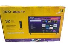 Hiro 32" 720p HD Smart TV Flat Screen LED Television with Roku TV and Dolby Audi