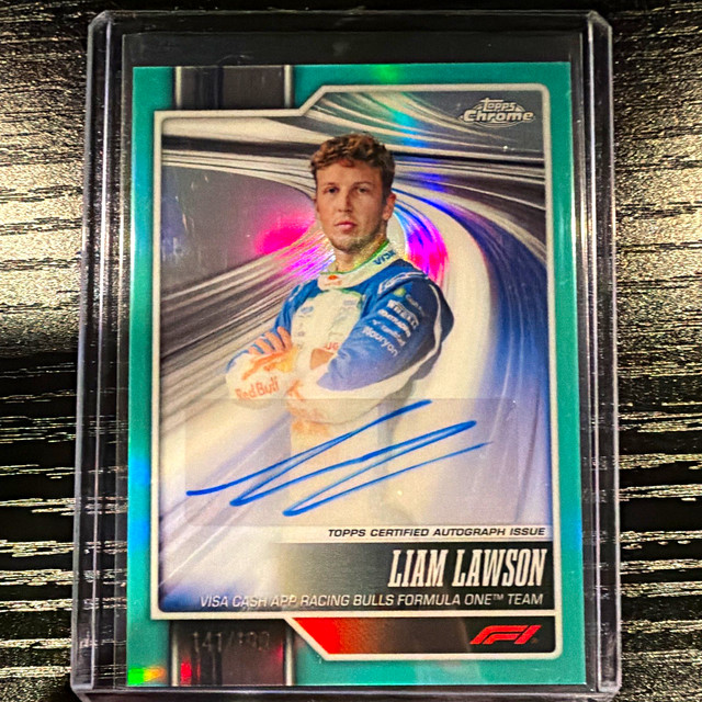 Topps 2026 Chrome Formula 1 Liam Lawson CAC-LL Autograph 141/199