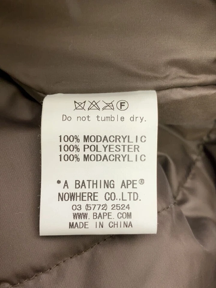 Abrigo A BATHING APE marrón S usado Foto 4 de 4