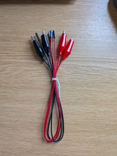 Kitronik BBC micro:bit Add-on Crocodile Clip Lead, Red, Black, 300 mm Lead Lengt
