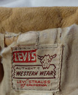 50s Levi's of CA Authentic Western Wear Leather Fringed Jacket Small "Branded" — photo 3