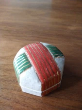 Octagonal Ceramic Kogo Incense Container Japanese Tea Ceremony