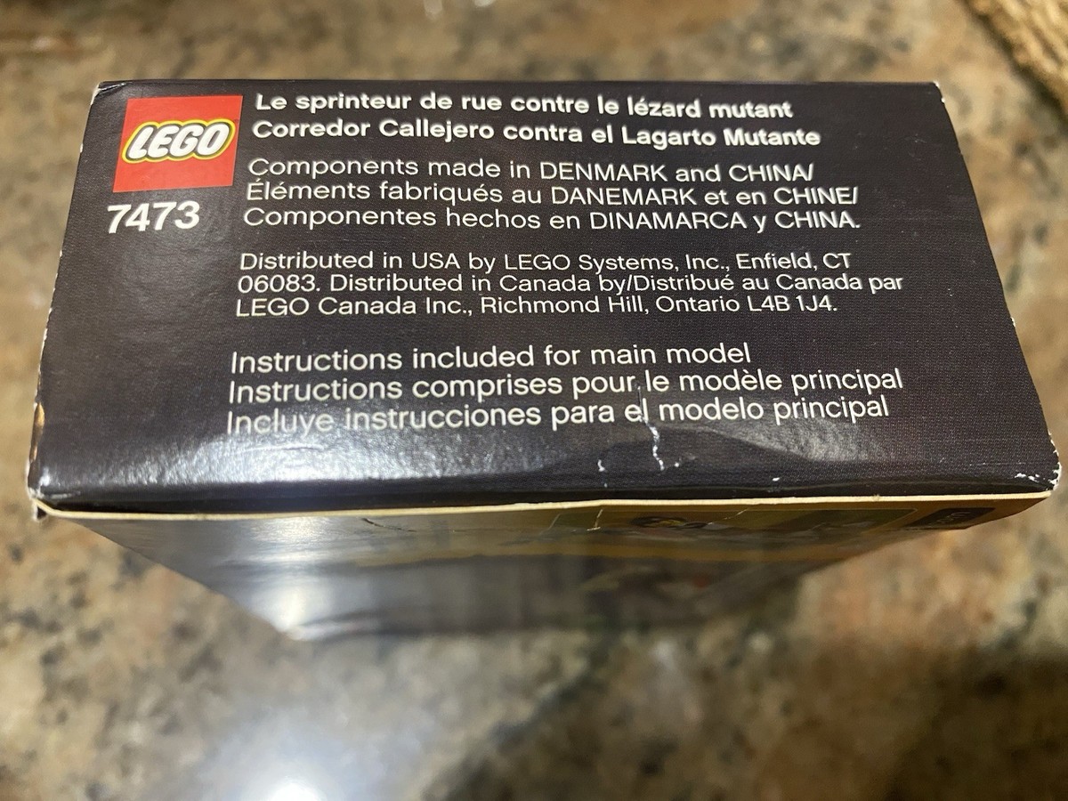 Lego 7473 Dino Attack Street Sprinter vs. Mutant Lizard RARE