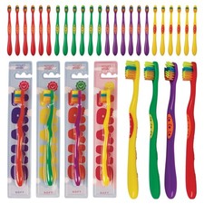 72 Pcs Bulk Toothbrushes Individually Wrapped - Assorted Colors with Animal P...